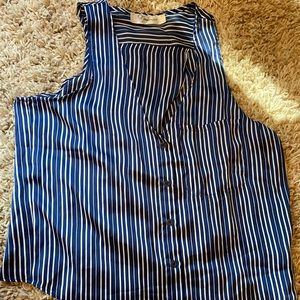 F21 blue & white striped  - S - never been used